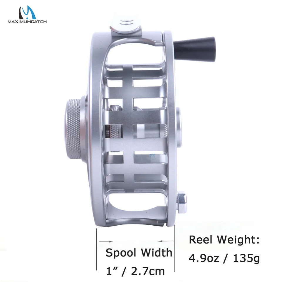 Maximumcatch MC 5-9WT CNC Machine Cut Aluminum Fly Reel Large Arbour Fly Fishing Reel