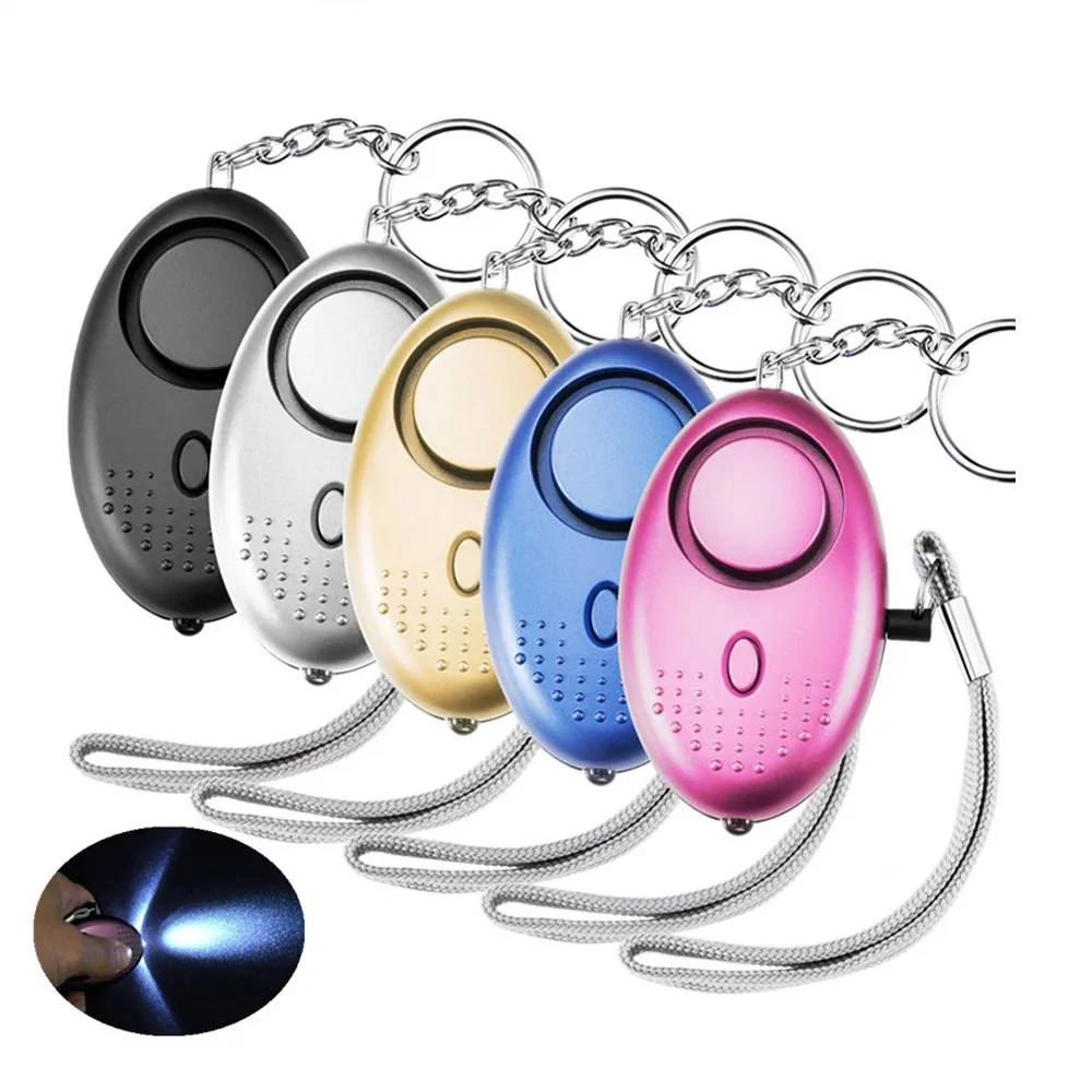 Emergency Self Defense Alarm 130dB Keychain with LED Light Security Protect Alert Scream Loud Emergency Alarm Personal Safety