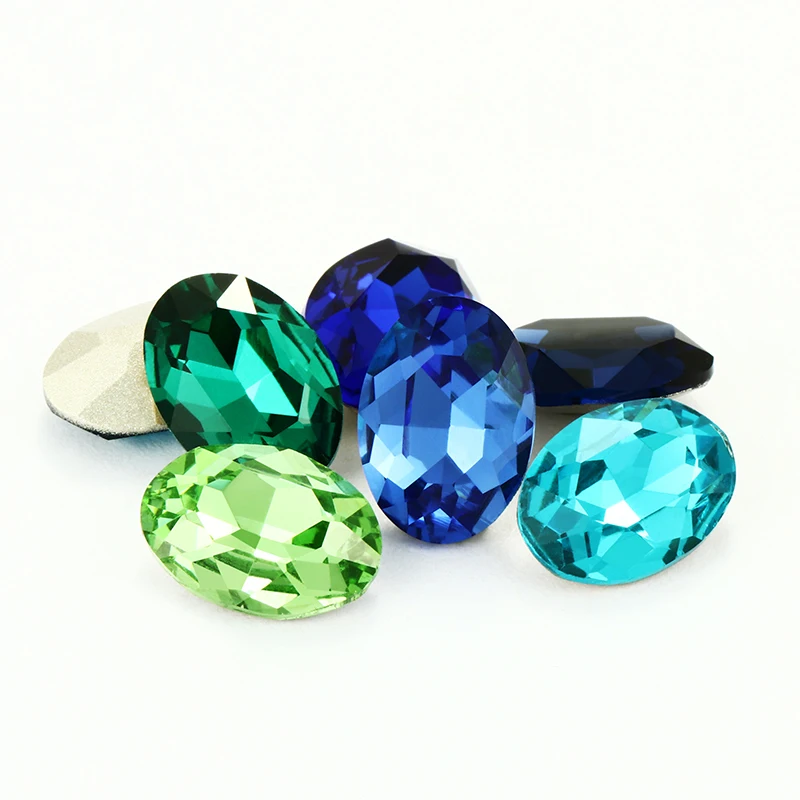 Astrobox Fancy Oval Crystal Rhinestone Sew On Rhinestone DIY Jewelry Making Clothing Accessories Rhinestone Loose Beads