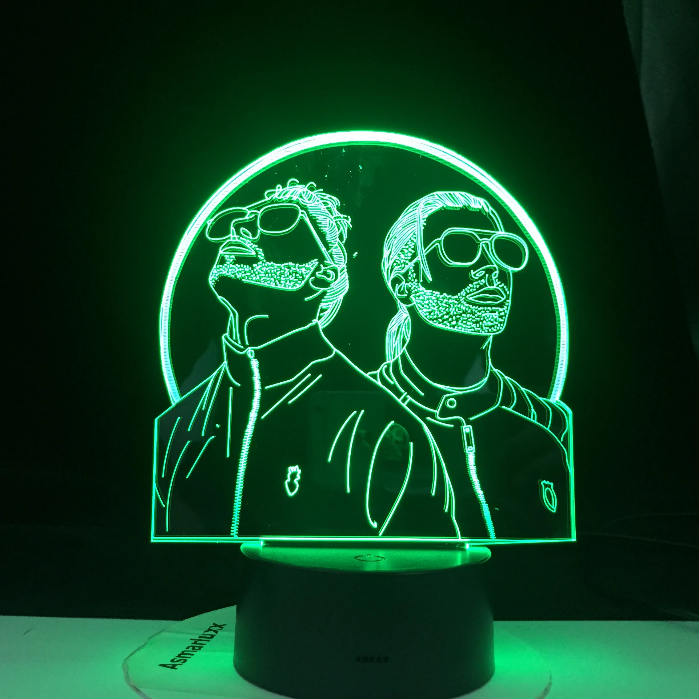 French Rap Group PNL 3d Led Night Light Color Changing Night lamp Bedroom Lighting for Fans Suprise Gifts Dropship Fast Service