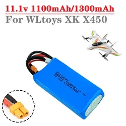 3S 11.1v Battery for XK X450 FPV RC Airplane Fixed Wing 11.1V 1100mAh / 1300mah 20C Lipo Battery LIPO Electric RC Toys Battery