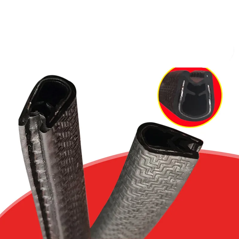U Style Rubber Edge Trim Black Seal Protector Guard Pillar Strip W/ Metal Inside For Car Van Boat Truck Bonnet