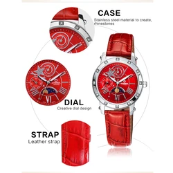 Fashion luxury brand watch bracelet set ladies casual diamond crystal multi-function watch quartz watch ladies watches CASIMA