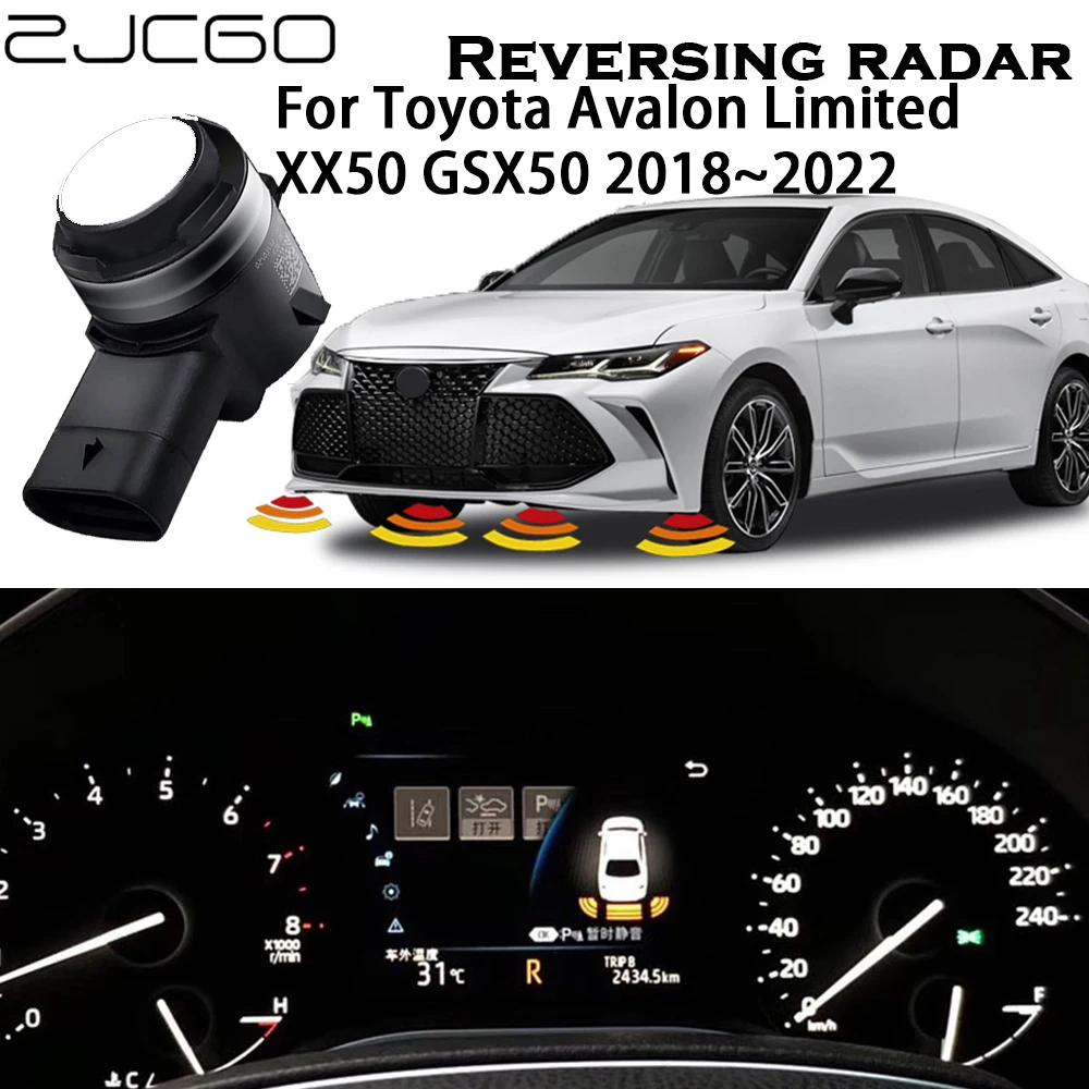 ZJCGO Original Sensors Car Parking Sensor Assistance Backup Radar Buzzer System For Toyota Avalon Limited XX50 GSX50 2018~2022