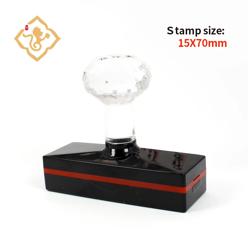 15*70mm Professional Rectangular Photosensitive Stamp,Personal Seal,Wedding Customized Stamp