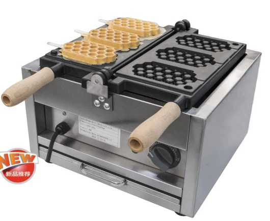 Commercial  Honeycomb waffle machine 3 pcs Electric waffle maker Honeycomb Shaped Waffle Pops Maker 220v /110v