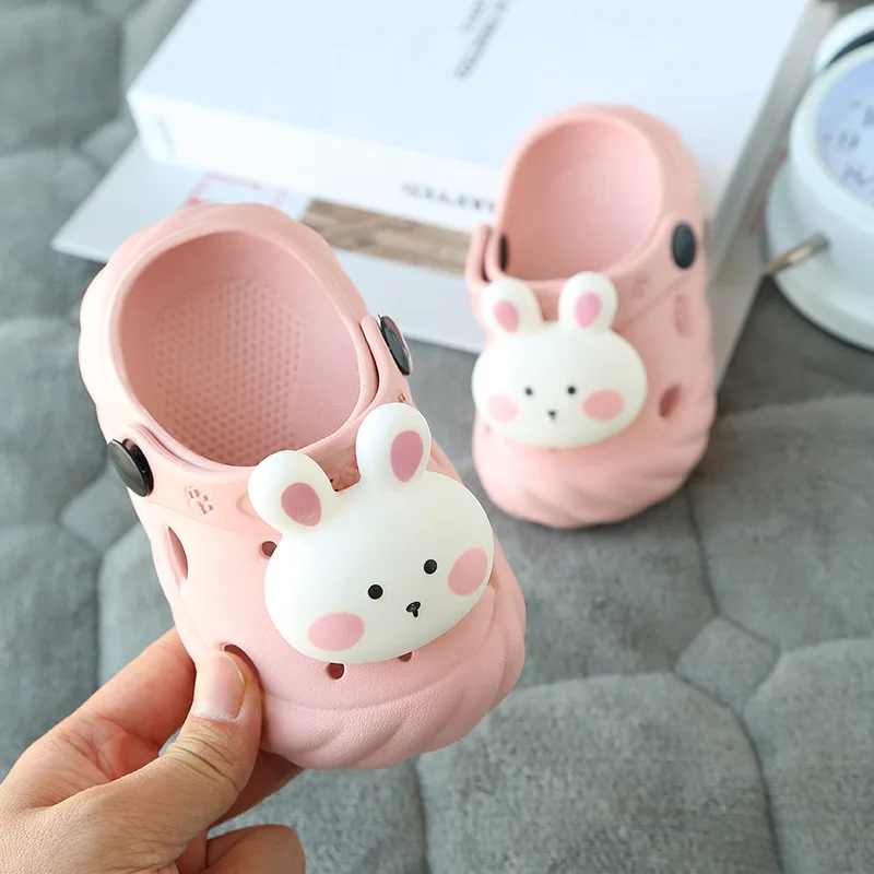 Summer Children\'s Slippers Mules Clogs Kids Summer Garden Shoes Girl Boy Beach Shoes Cute Animal Baby Shoes