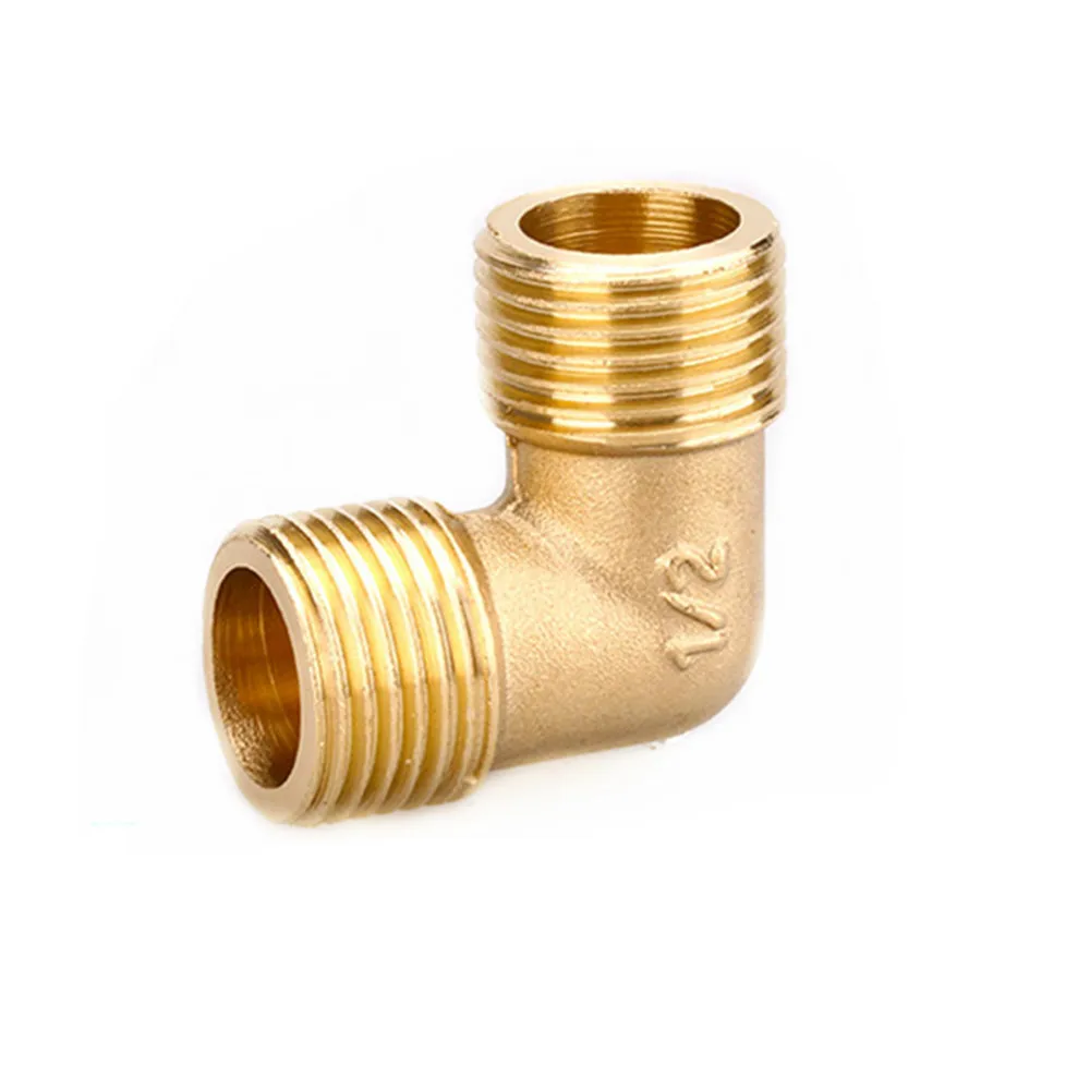 

Brass Tube Fitting Adapter 90 Degree 1/8" 1/4" 3/8" 1/2" 3/4"BSP Pipe Water, oil and gas Elbow Fitting Coupler