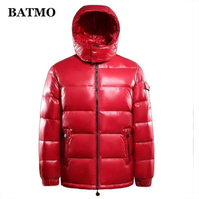 BATMO 2023 new arrival winter 90% white duck down hooded jackets men,men\'s winter down jackets ,plus-size S-7XL R103