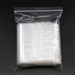 30-100Pcs Thick Plastic Poly Clear Bags 4x6/5x7/6x8/7x10cm Jewelry Packaging Lock Zipped Reclosable DIY Storage