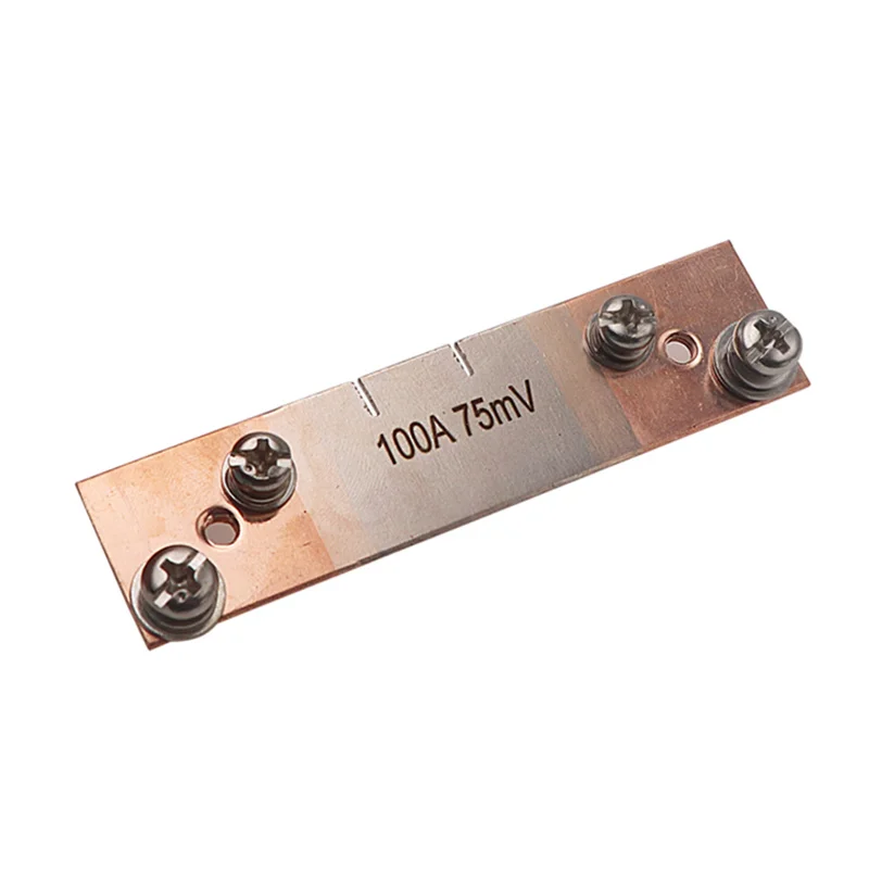 Manganese Copper Small 100A 75mV FL-2 DC Current Shunt Resistor For Amp Ampere Panel Meter