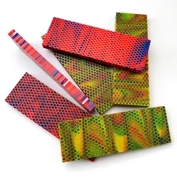 1pc C-Tek Snake Skin Grain Honeycomb Resin Board for Knife Handle Patch Pendant EDC Tool Slingshot DIY Making Accessories Parts