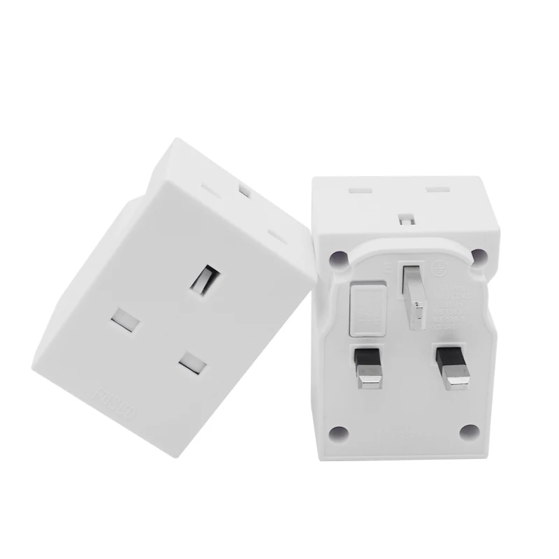 UK Plug 250V 13A Portable Multi 1 to 3 ways Travel Adapter Power Socket  Independent   Conversion Plug