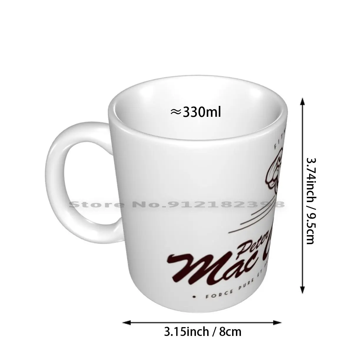 Peter Calloway-Fitness And Musculation Club Ceramic Mugs Coffee Cups Milk Tea Mug Bodybuilding Fitness Movie Cinema Comedy Cult