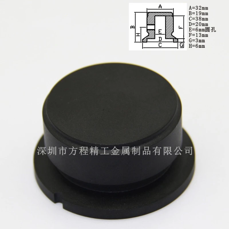 High-end CNC Machined 38X19X6mm Dia Hole Aluminum Alloy Potentiometer Control Knob Volume Audio Encoder Knob cap 38 x 19mm (dh)