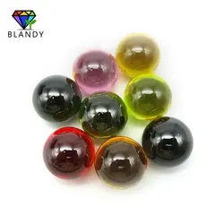 Round CZ Stones High Qaulity MOQ=1pc 20mm Round Ball Synthetic Pink Cubic Zirconia Stone For Jewelry