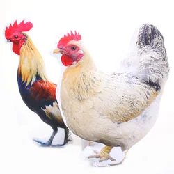 Lifelike Cock Hen Chicken Emulational Farm Animal Soft Stuffed Cushion Pillow Plush Toy Girl Boy Birthday Gift 1pc