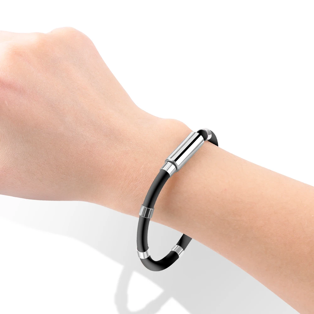 Imagem -06 - Luxianzi Pulseira de Silicone Anti-estático Universal Magnético Esportes Pulseira para Mulher Masculino Pulseira de Pulso para Remover o Corpo Estática