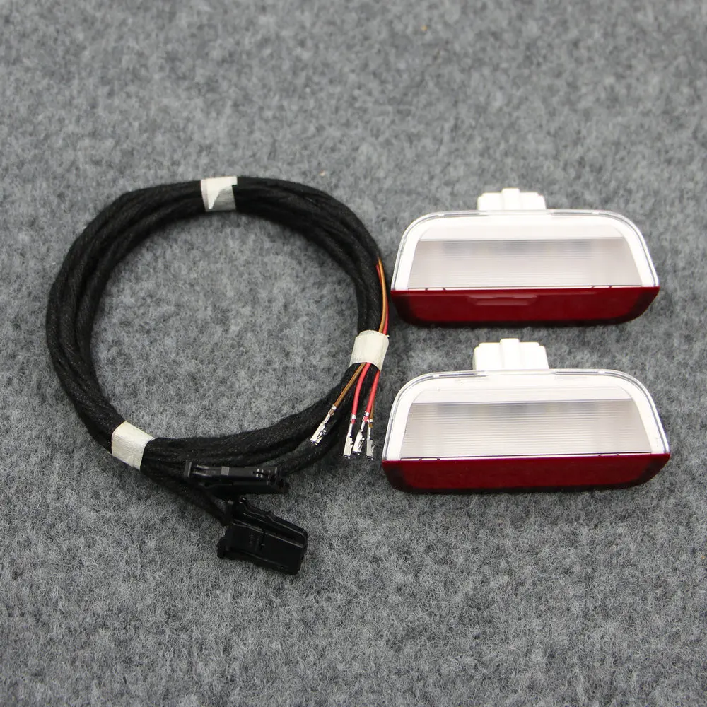 Aplicar para golf 7 mk7 passat b8l teramont tiguan mk2 touran l jetta luz de advertência da porta led cabo de luz da porta 3gd 947 411 3ed 947 411