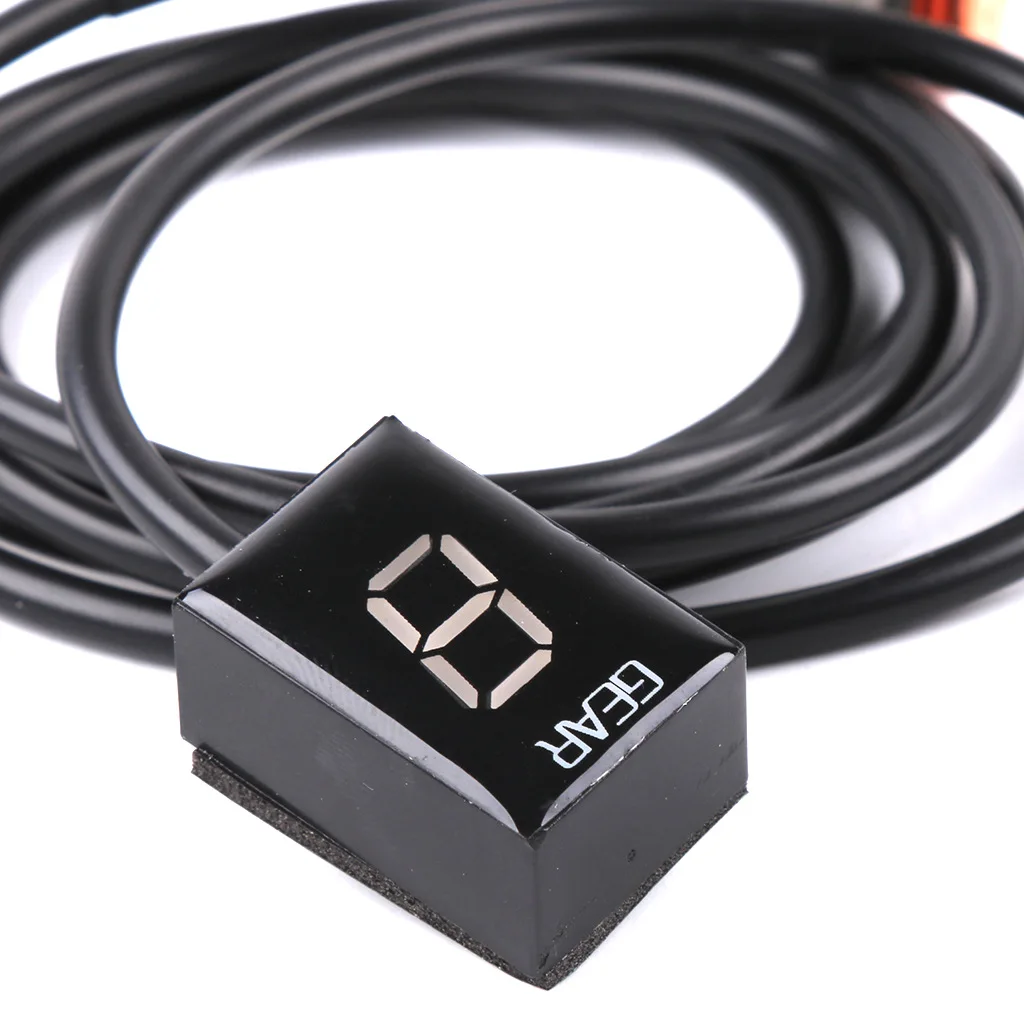 New Waterproof Gear Indicator 1-6 Lever Plug and Play Motorcycle Speed Counter LED Display Speed ECU for Harley without Holder