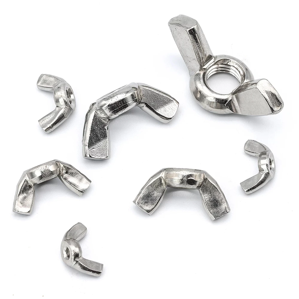 304 Stainless Steel Wingnuts Butterfly Nuts For Drum Bicycle Wing Nut Assortment kit M3 M4 M5 M6 M8 M10 M12 DIN315,Home Hardware