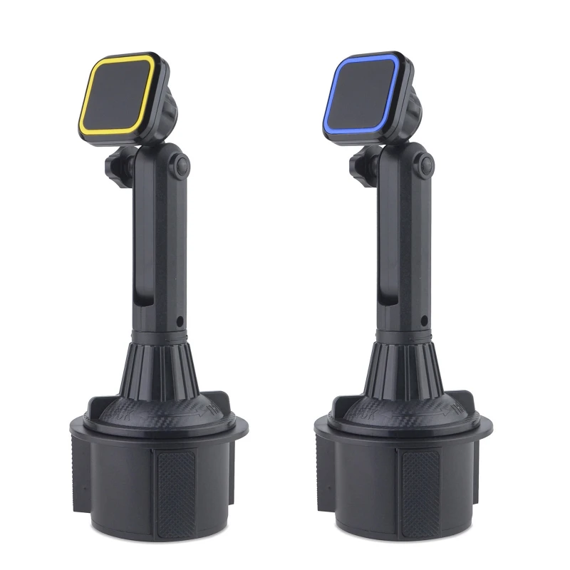 

Adjustable Height Angle Car Cup Holder Magnetic Mobile Phone Mount Stand Cradle Y3NC