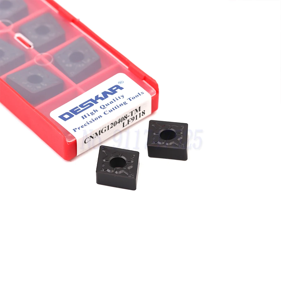 Imagem -04 - tm Lf9118 Cnmg120408 tm Lf9118 Inserções de Carboneto Cnc Torno Ferramentas Lâminas de Corte Ferramenta de Torneamento para Processamento de Aço 10 Peças Cnmg120404