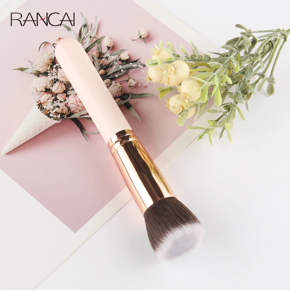 1PCS Makeup Brushes Flat Kabuki Foundation Brush For Liquid Cream Powder Contour Blending Large Face Repair Beauty Tools