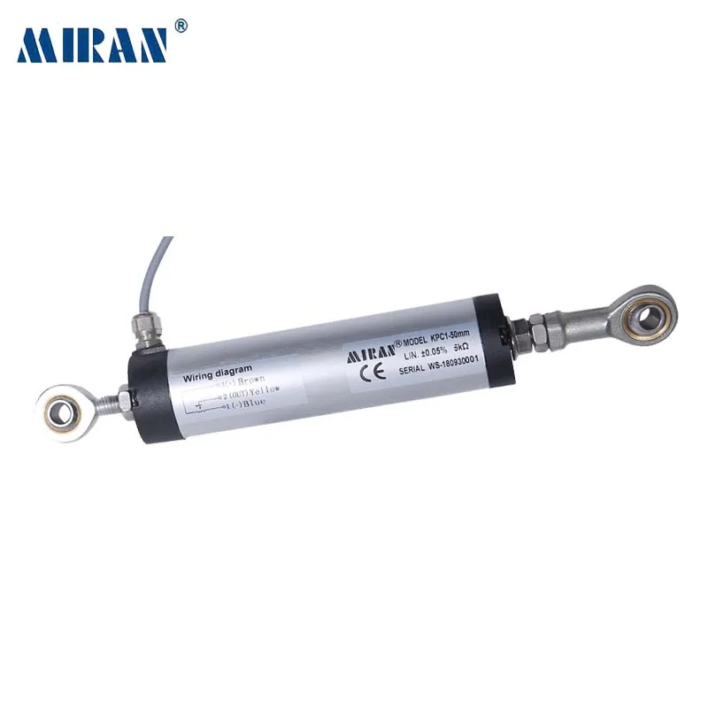 Miran Linear Displacement Sensor KPC1 225mm Both Ends with Heim Joints Built-in 4-20mA Output Module