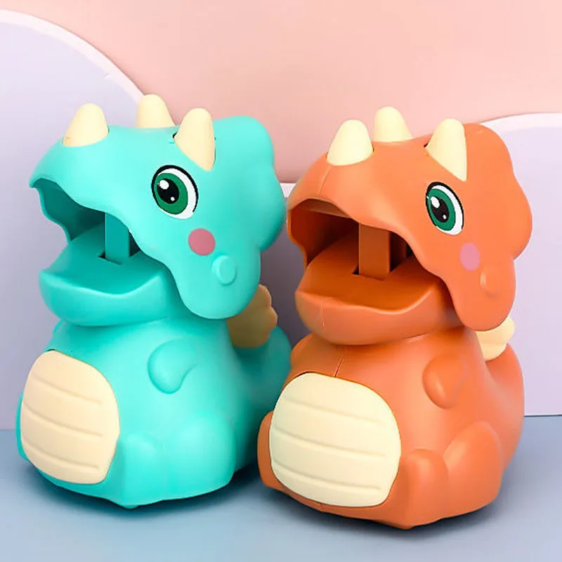 Baby Cartoon Interaktive Dinosaurier Spielzeug Kleinkind Drücken Rückkehr Kraft Auto Schiebe Inertial Spielzeug für Kinder Kinder Geburtstag Geschenke