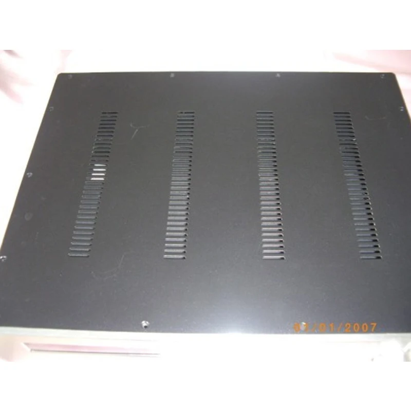 鉄のアルミパワーアンプシャーシdiy 4395オーディオケース電源シェルアンプボックス前段エンクロージャ430*95*340ミリメートル