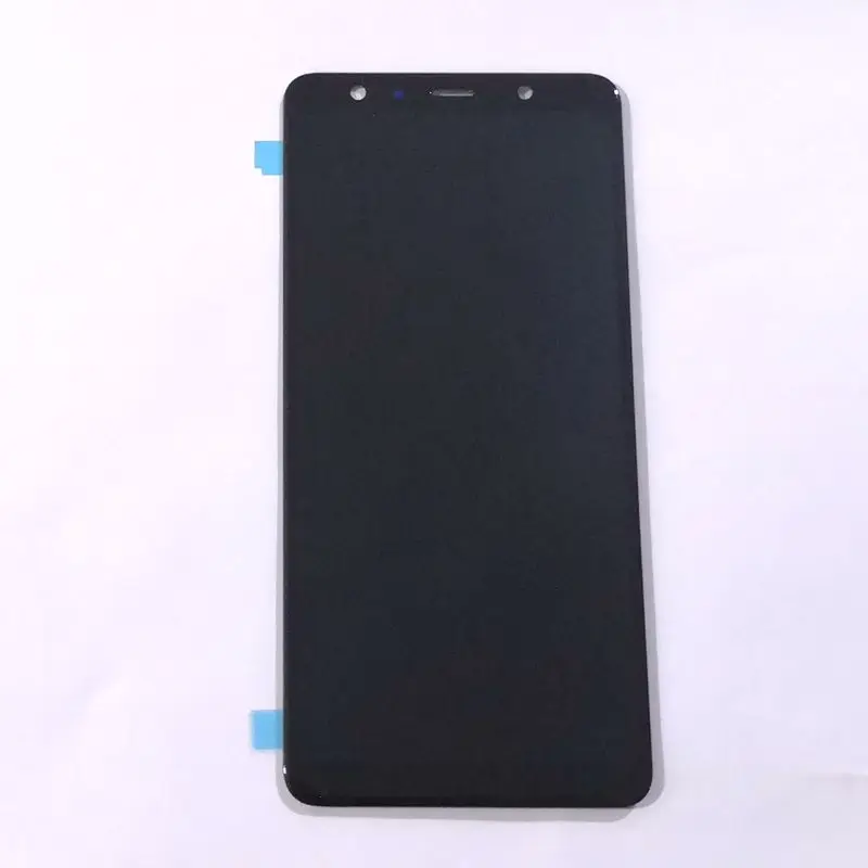 6 "amoled para samsung galaxy a7 2018 a750 a750f a750h a750m a750y amoled lcd tela de toque de vidro conjunto completo para reparação exibição