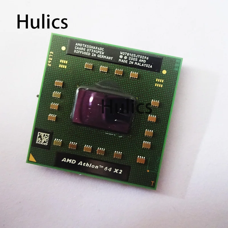 Hulics Used AMD Athlon 64 X2 TK-55 TK 55 TK55 1.8 GHz Dual-Core Dual-Thread CPU Processor AMDTK55HAX4CT Socket S1