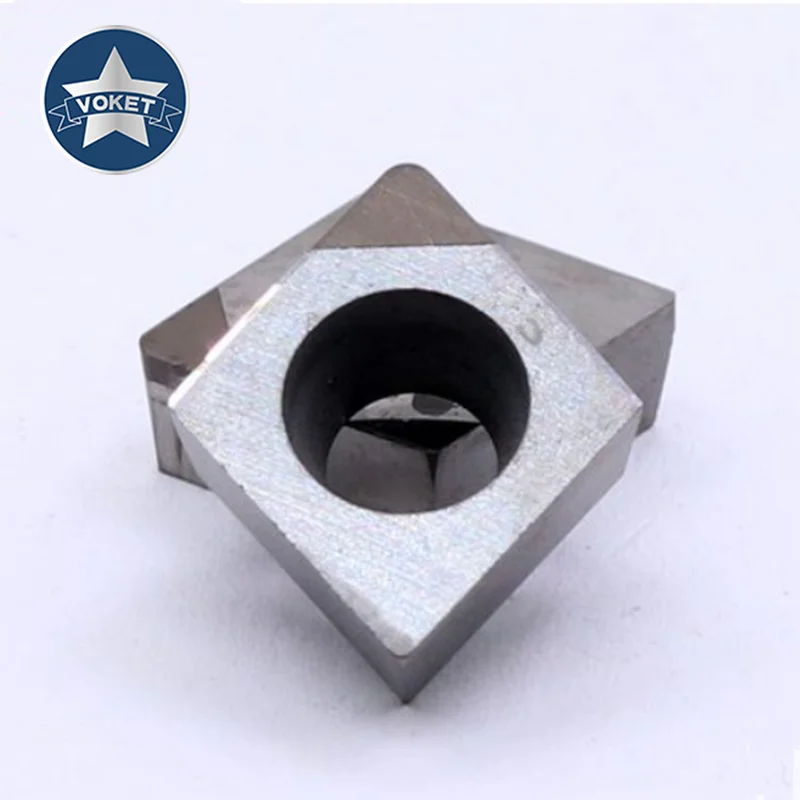 VOKET Nhôm Lưỡi Dao PCD Dụng Cụ Xoay CCGT 060202 Độ Chính Xác Sáng Tiện Lưỡi Dao Phủ CBN Cứng Cao Cấp Chất Liệu Dụng Cụ Xoay