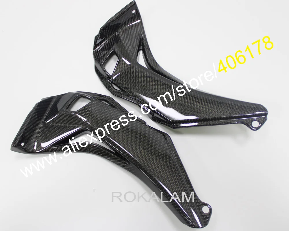 

Carbon Fiber Upper Front Air Intake Cooler Cover Fairing For Kawasaki ZX10R 2016 2017 ZX-10R 16 17 Hood Side Panel Shell