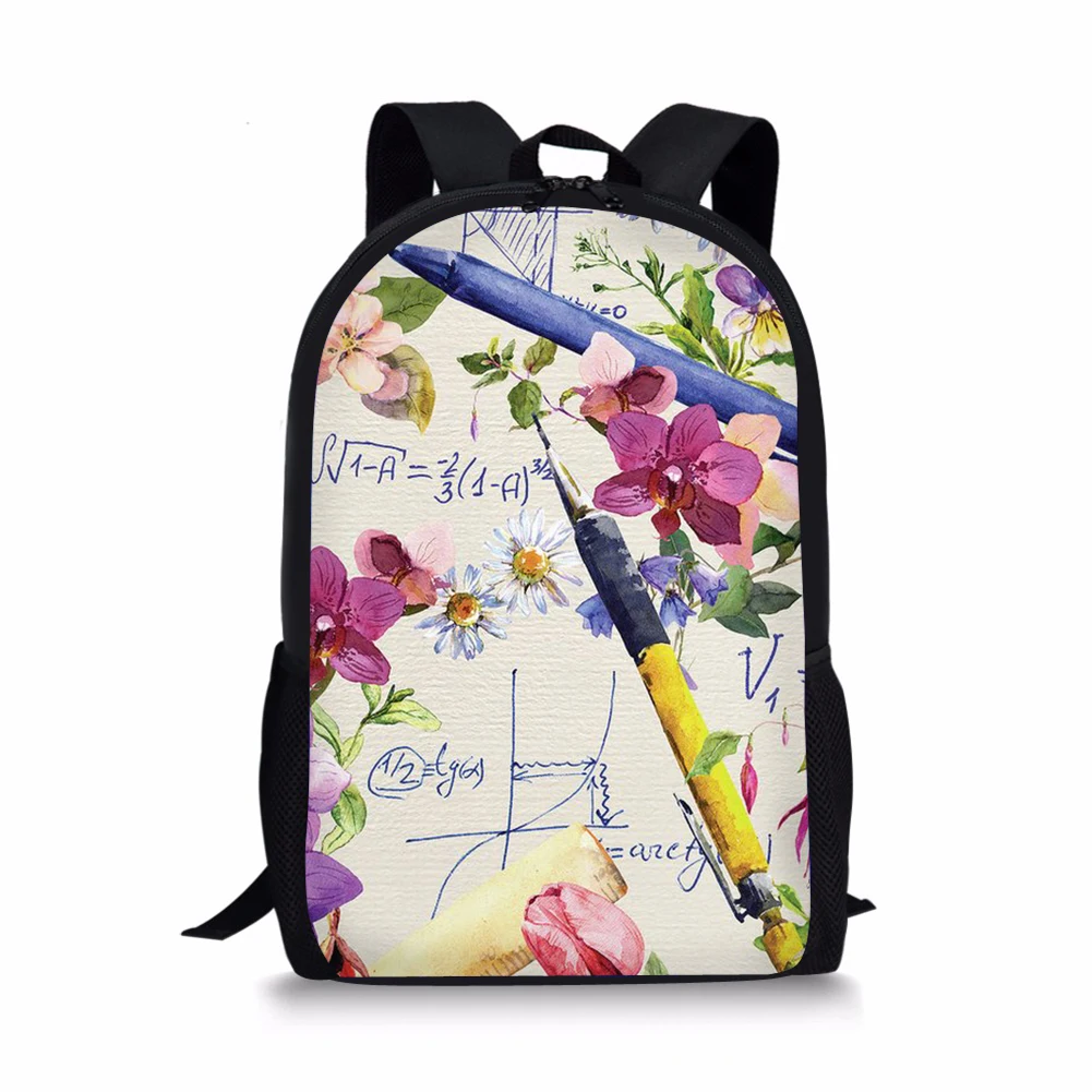 

Good Student School Bags Girls Boys Large Book Bag Science Math Printing Backpack For Teenager Schoolbag Casual Travel Mochila