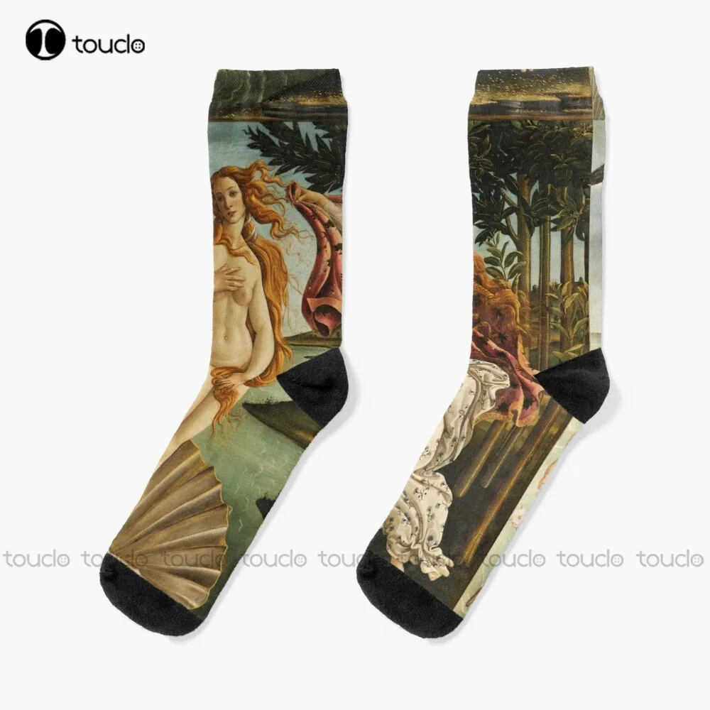 Botticelli Birth Of Venus Socks Workout Socks Women Christmas Fashion New Year Gift Unisex Adult Teen Youth Socks Thanksgiving