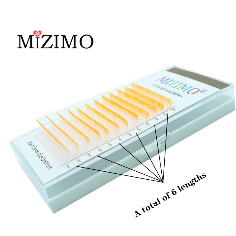 New Style, MIZIMO Single Hand-flowered, Grafted, Natural, Soft, Used In Eyelash Shop, Colorful False Eyelashes, Makeup Tools