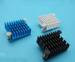 5pcs Diagonal pitch 37mm North and South Bridge Radiator Pure aluminum profile heat sink with gel nail PC IC 26*26*10MM Heatsink