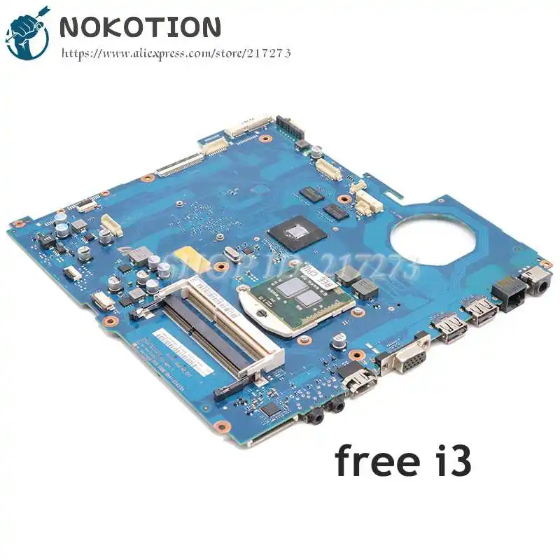 NOKOTION For Samsung RV511 NP-RV511 RV511 Laptop Motherboard HM55 DDR3 315M Graphics BA92-07405A BA92-07405B BA41-01423A 15.6''