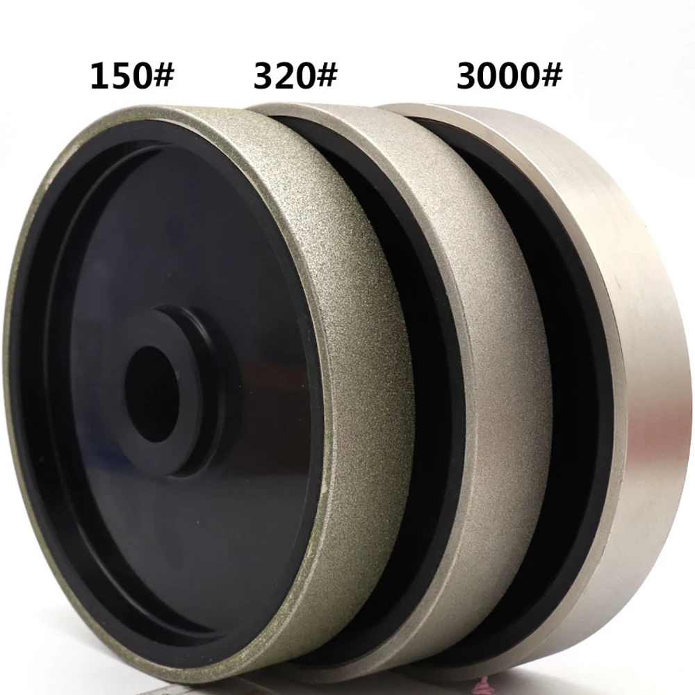 6นิ้ว Electroplated เพชรบดล้อเพชรนุ่ม Resin บดล้อสำหรับอัญมณีหยกเครื่องขัด150x25MM