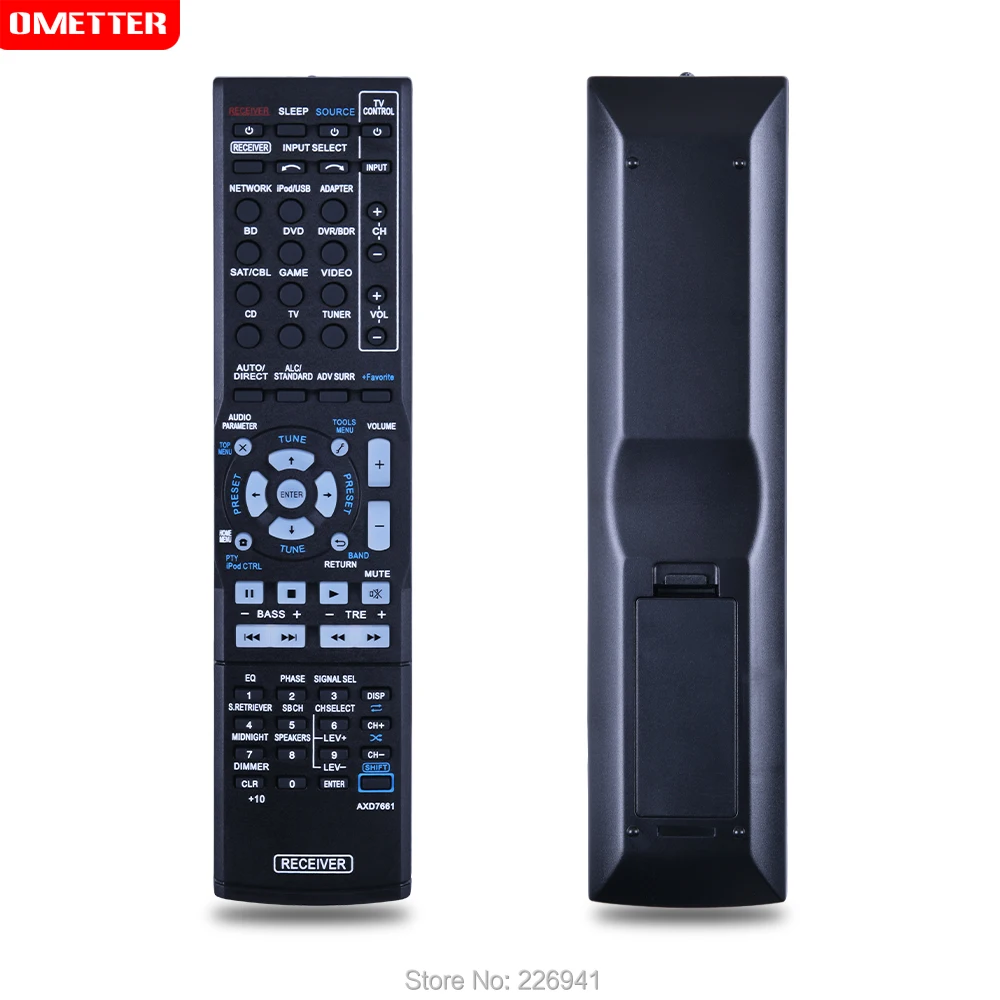 AXD7661 remote control use for pioneer VSX-823-K VSX-828-S VSX-528-S VSX-60 VSX-1125-K VSX-43 VSX-1012-K