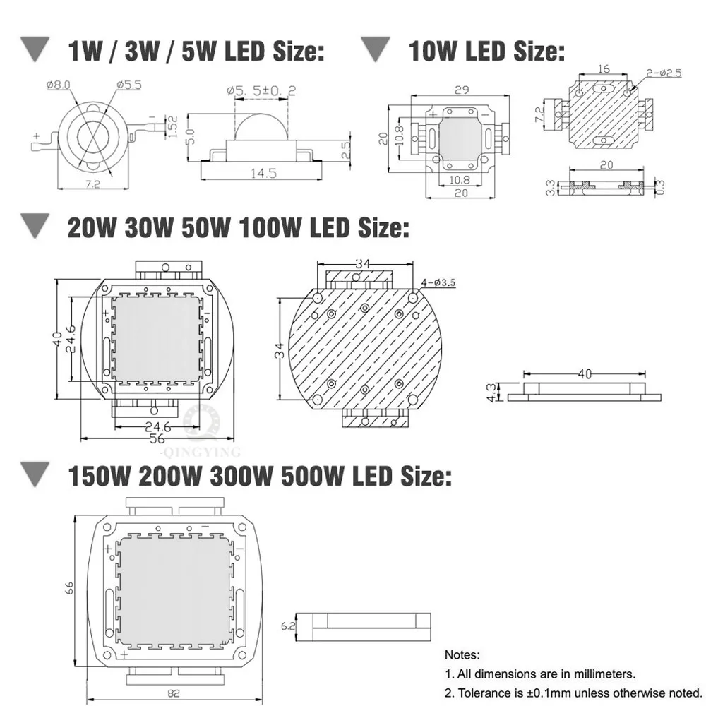 1W 3W 5Ｗ 10W 20W 30W 50W 100W Grow LED COB Chip Deep Red 660nm DIY Plant Fruit Growth For 1 3 5 10 30 50 100 W Watt Light Beads