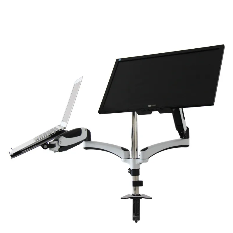 Notebook bracket double-screen computer display rack bracket heat dissipation lifting hovering folding desktop bracket tv lift