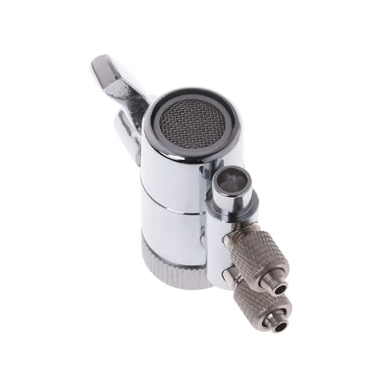 Chrome Plated Metal Brass Faucet Aerator  Water Filter Faucet Dual Diverter Valve M22 To 1/4\