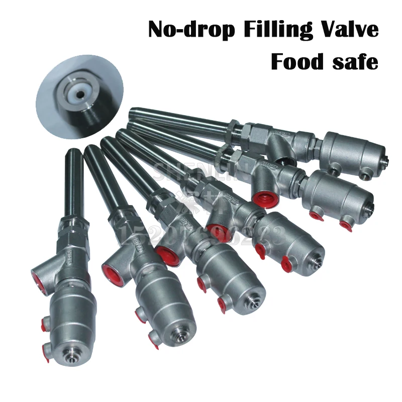 

Filling Valve Anti-drop Outlet Valve of Filling Machine Pneumatic Filling Head Cylinder Piston Filler optional Part SS304 DN25