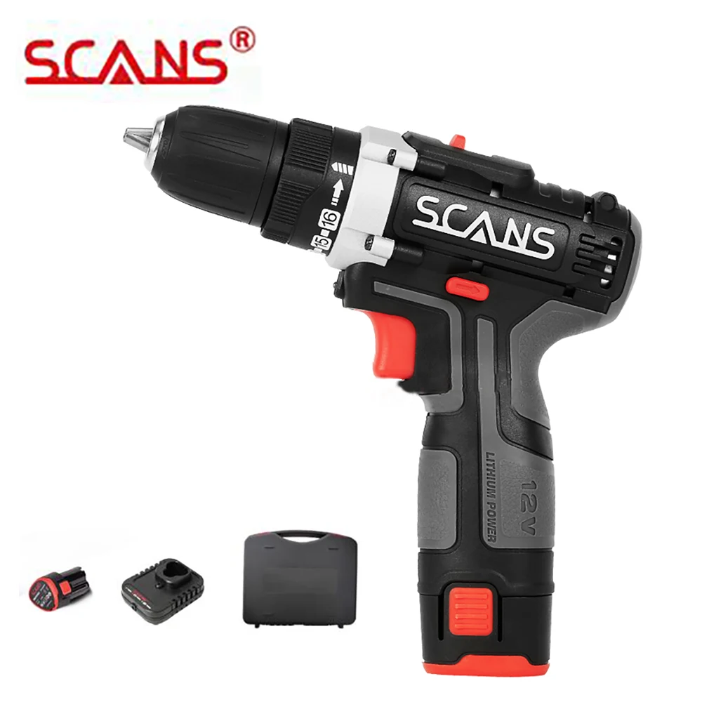 Verificação Sc1121 Ferramenta Profissional 12v Chave de Fenda Elétrica sem Fio Bateria de Lítio com Velocidade Dupla