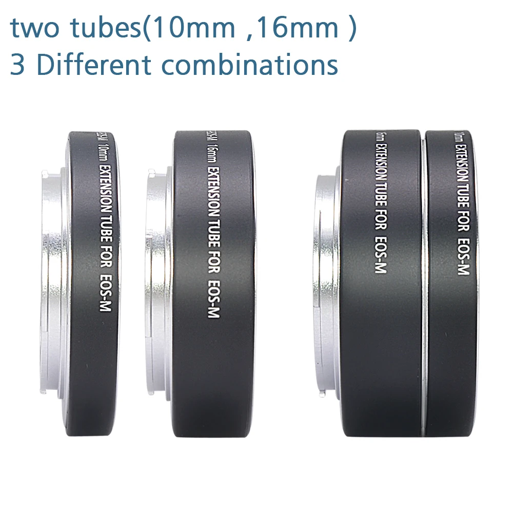 Mcoplus Auto Focus Macro Extension Tube Ring 10mm 16mm for Canon EOS EF-M M M2 M3 M5 M6 M10 M50 M100 M200