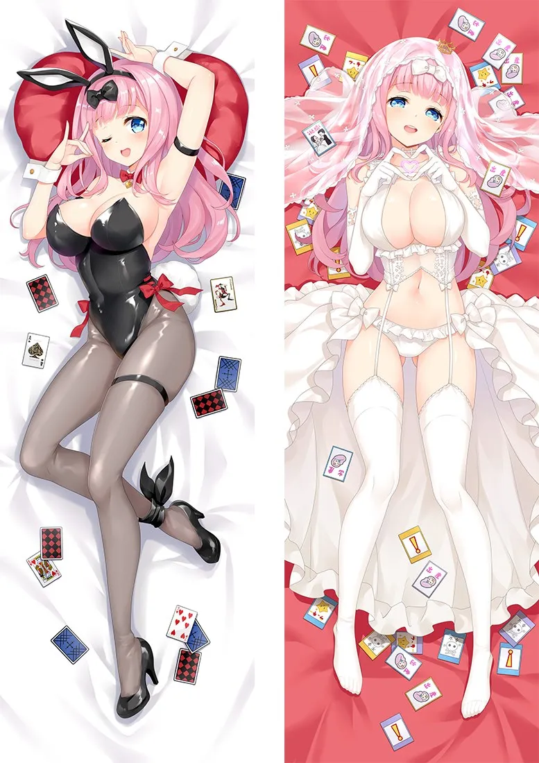 Original, animation Kaguya wants to tell (Fujiwara Chika) pattern, sexy girl 3D double sided, throw pillow / pillow case