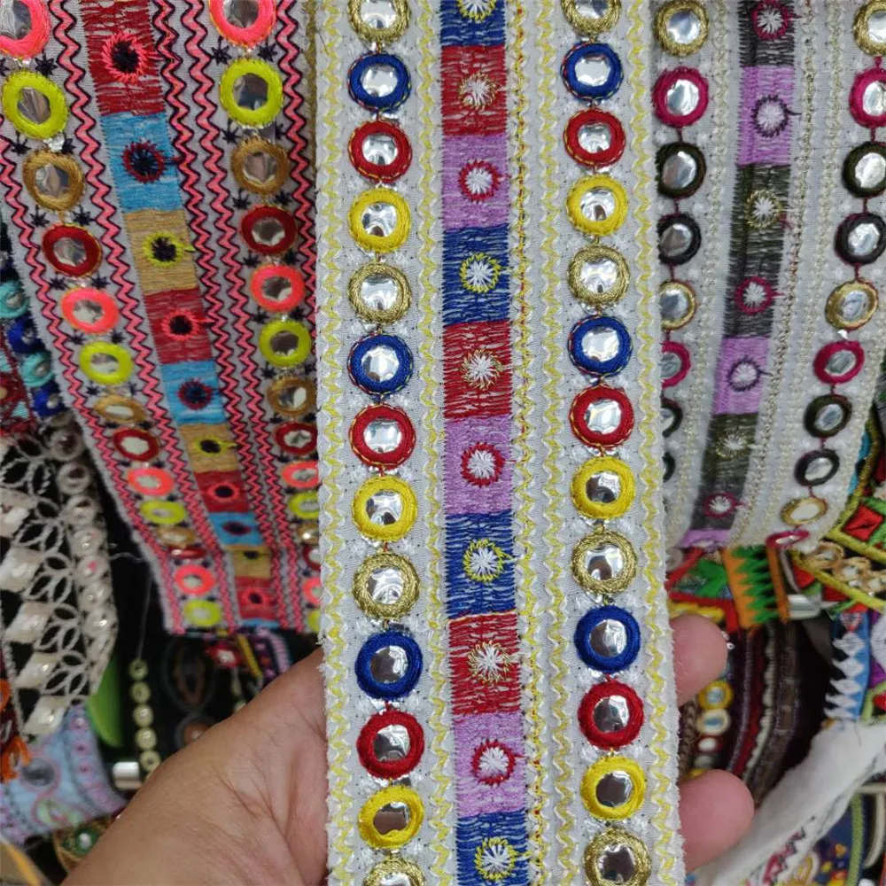 6 cm Width Eastern Style Webbing Beautiful Lace Ribbon Fabric Diy Embroidery Decoration Lace Fabric